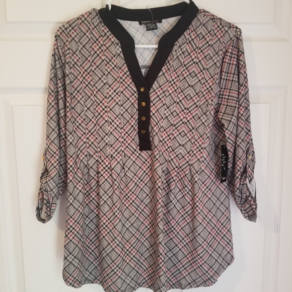 Robert Louis Knit Top NWT Small Convertible Sleeve - Picture 1 of 6